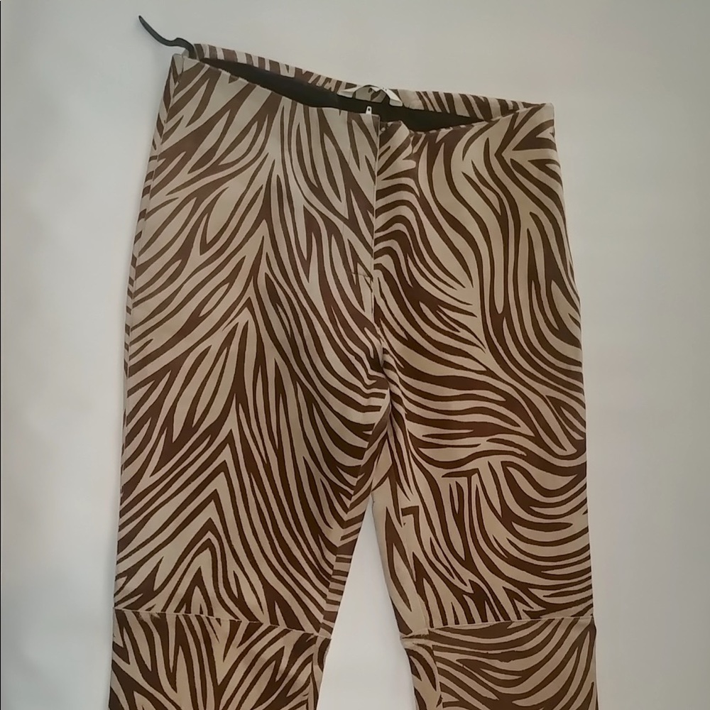 Fabulous Jungle Print Leather Slacks